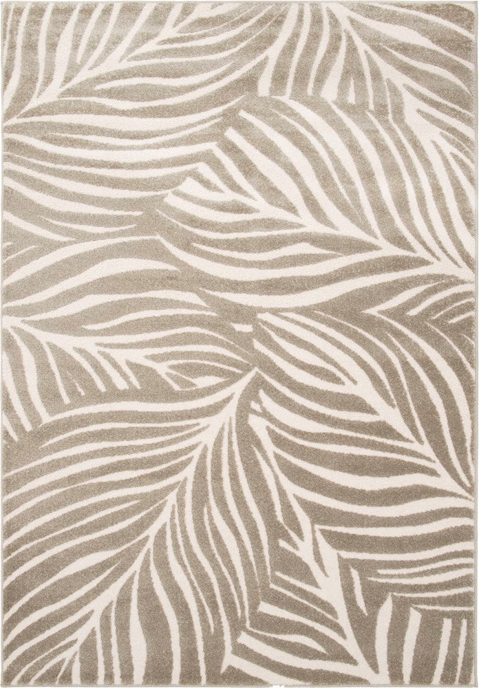 Pinstripe Foliage Mid-Century Modern Rug