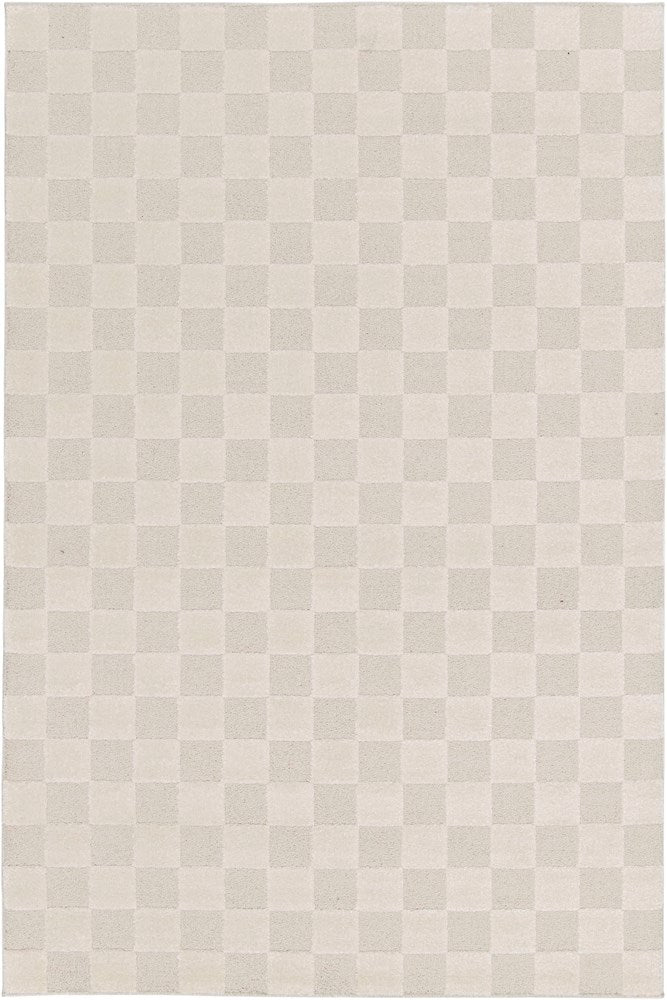Ivory Chequered Rug