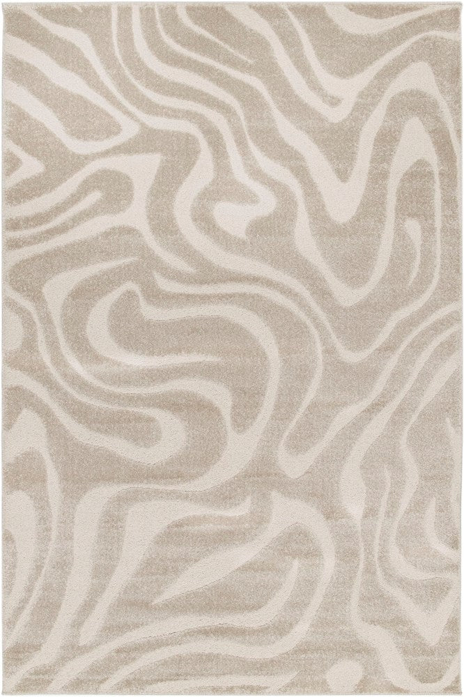 Beige and Ivory Contour Rug