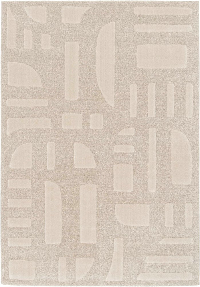 Sculpt Ivory Mid-Century Modern Rug