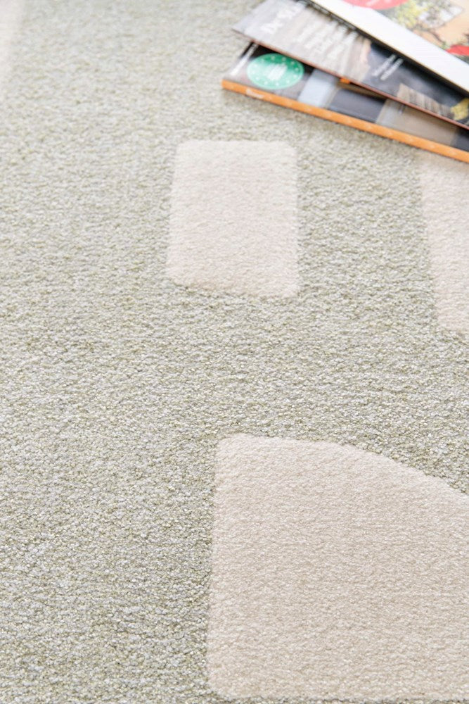 Sculpt Sage Mid-Century Modern Rug