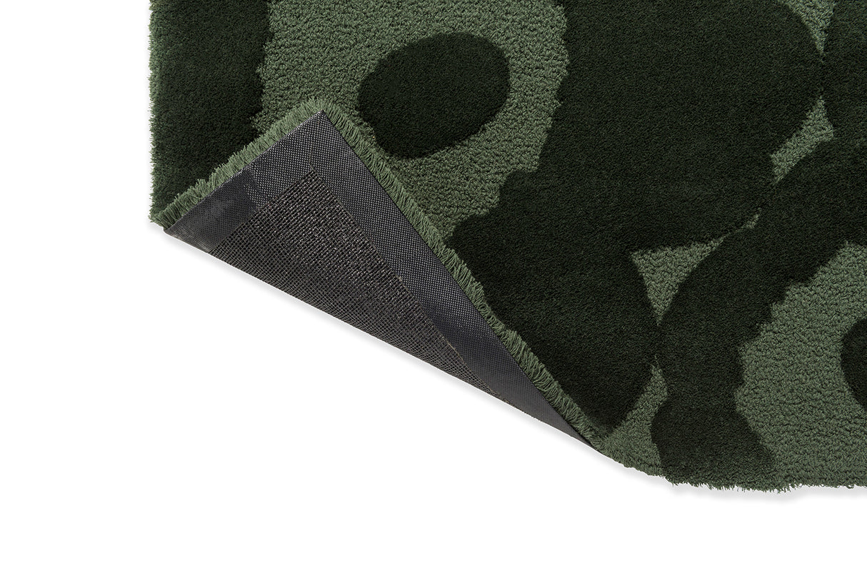 Marimekko Bloom Olive Green Wool Rug