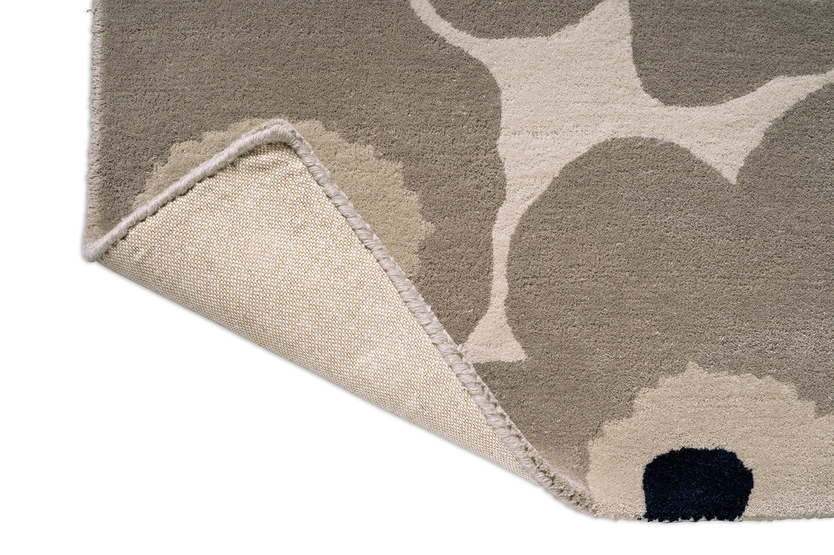 Marimekko Unikko Fawn Beige Floral Wool Rug