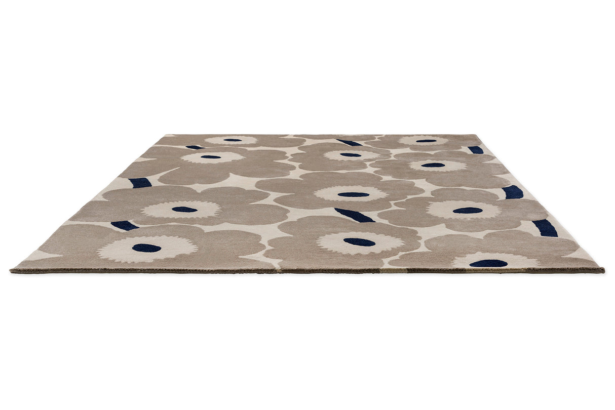 Marimekko Unikko Fawn Beige Floral Wool Rug