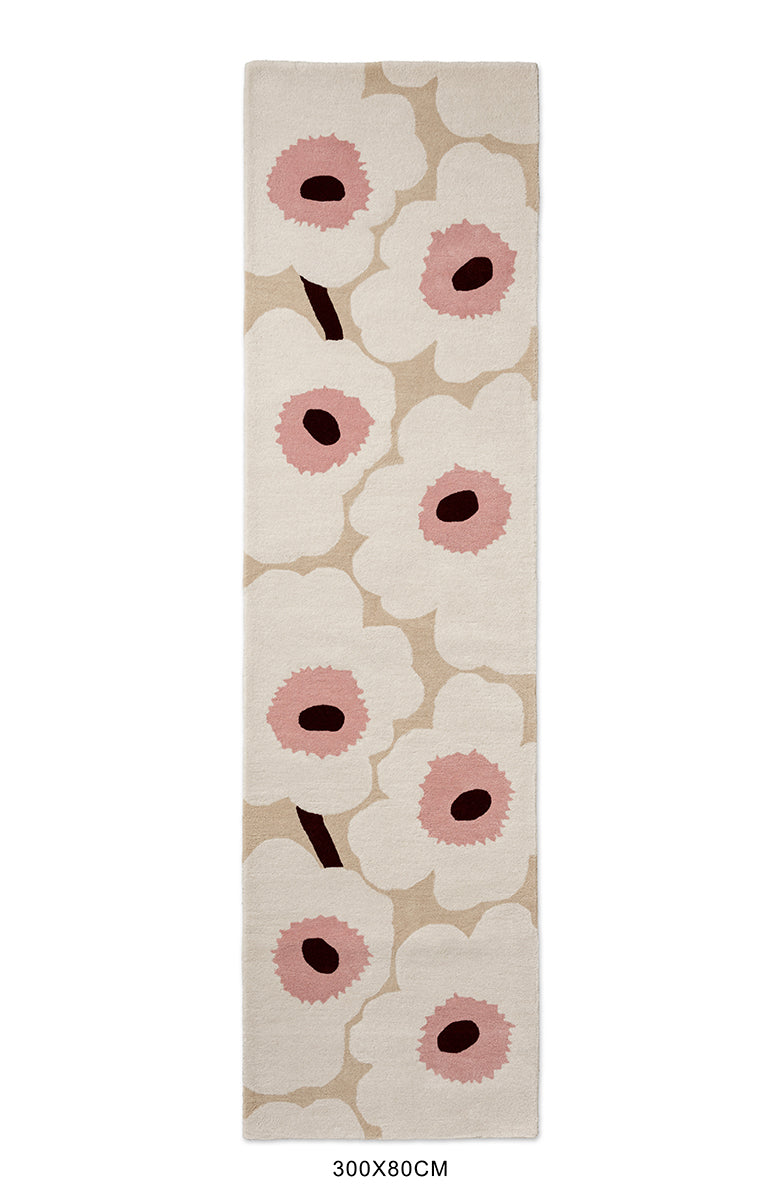 Marimekko Unikko Blush Pink Wool Rug