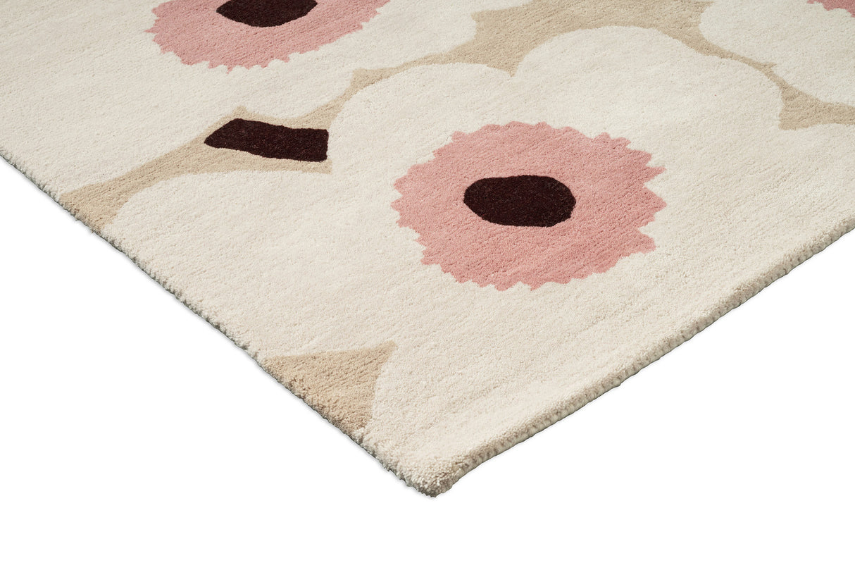 Marimekko Unikko Blush Pink Wool Rug