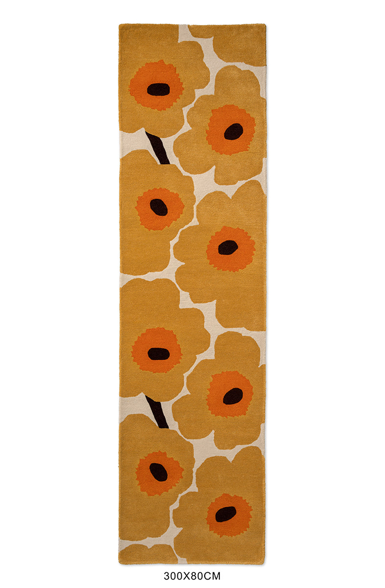 Marimekko Unikko Caramel Honey Wool Rug
