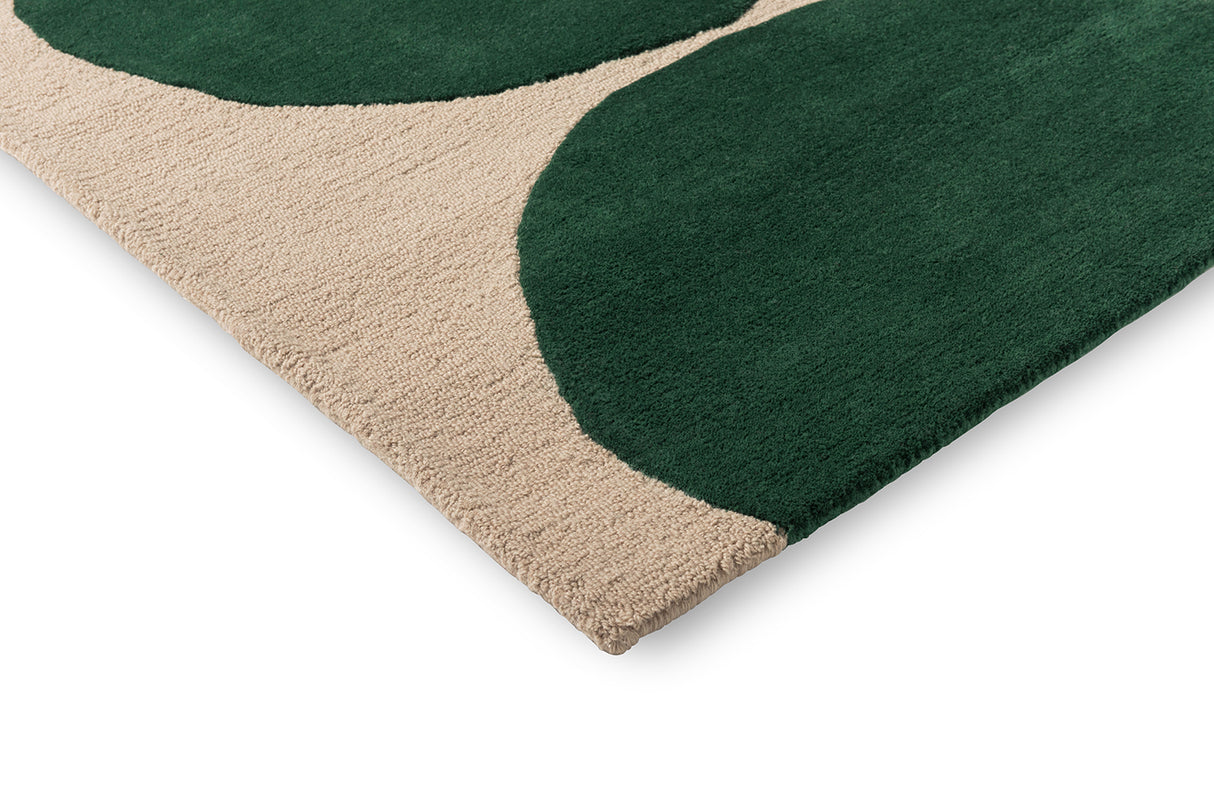 Marimekko Isot Kivet Emerald Green Wool Rug