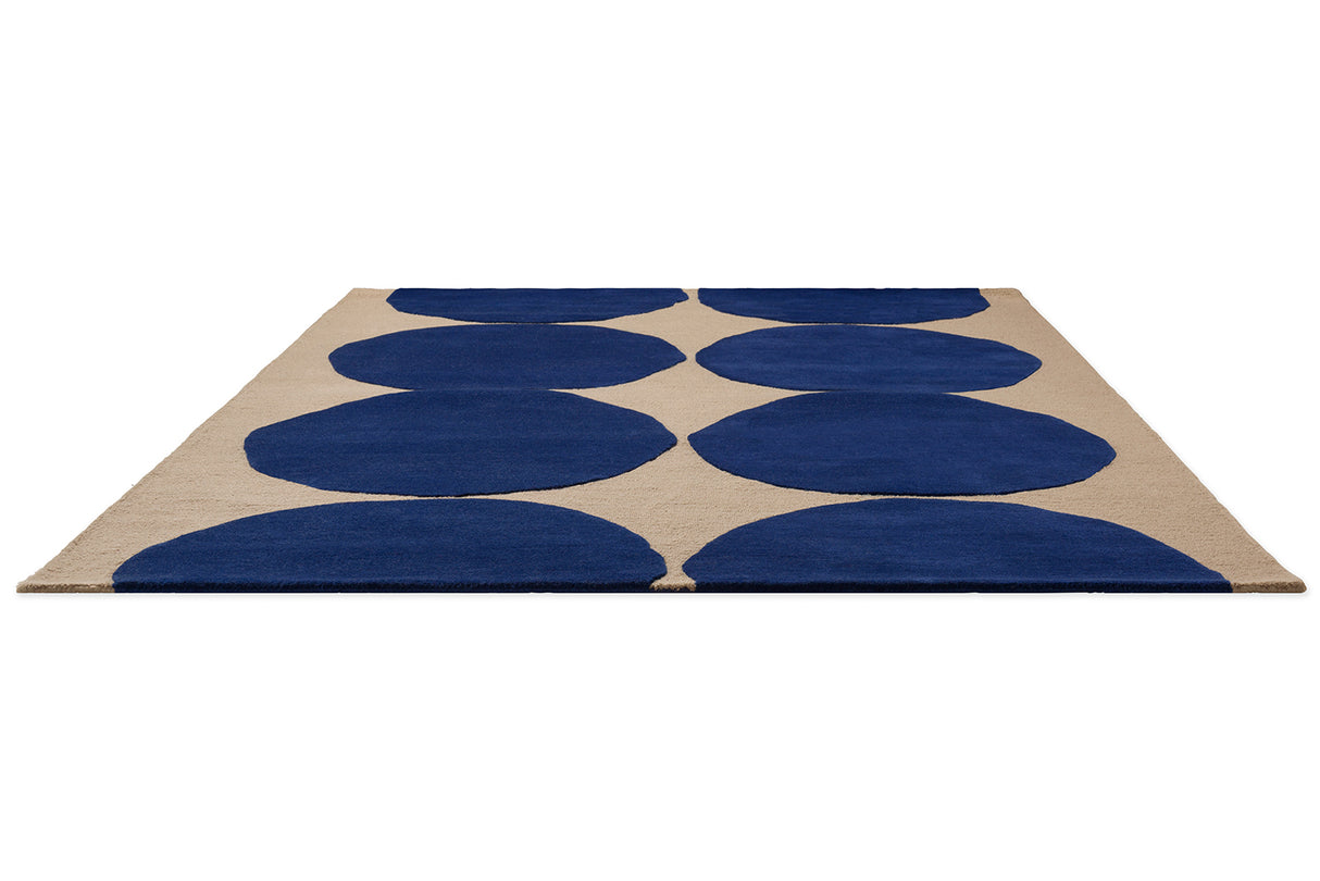Marimekko Isot Kivet Cobalt Blue Wool Rug