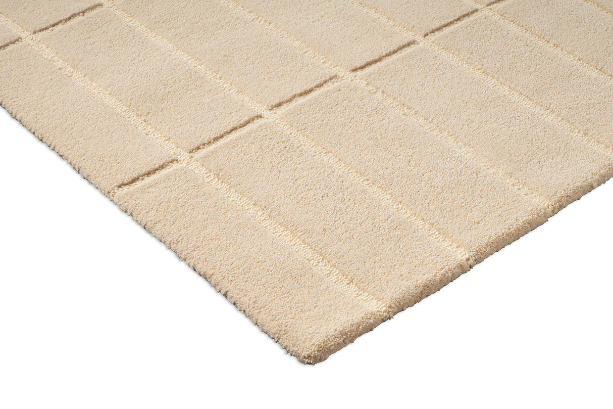 Marimekko Ivory Grid Wool Rug