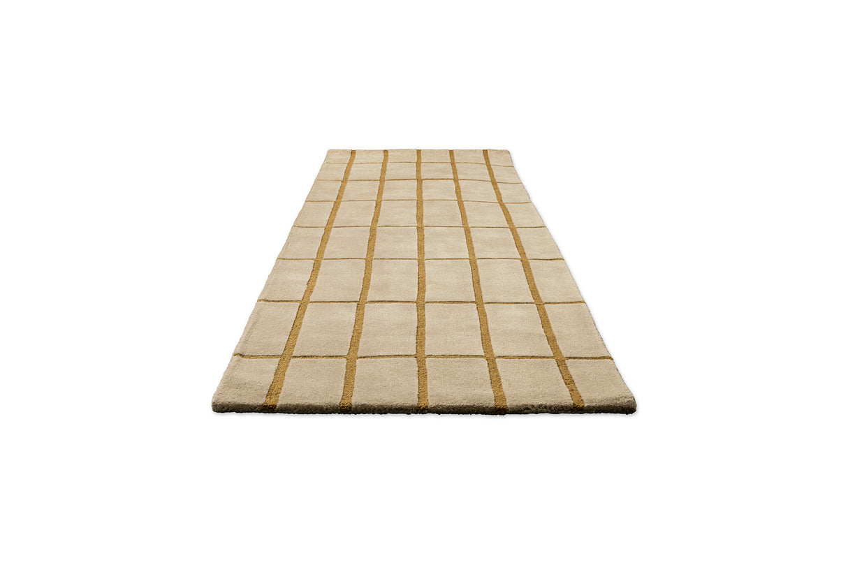 Marimekko Golden Bronze Grid Wool Rug