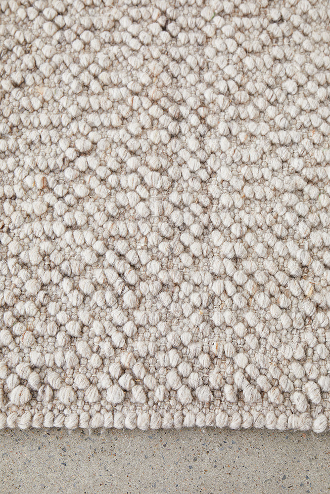 Loop Natural Wool Blend Boucle Rug