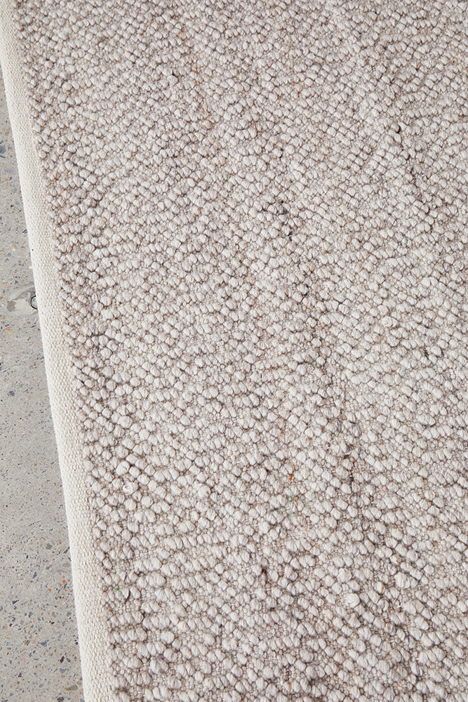 Loop Natural Wool Blend Boucle Rug