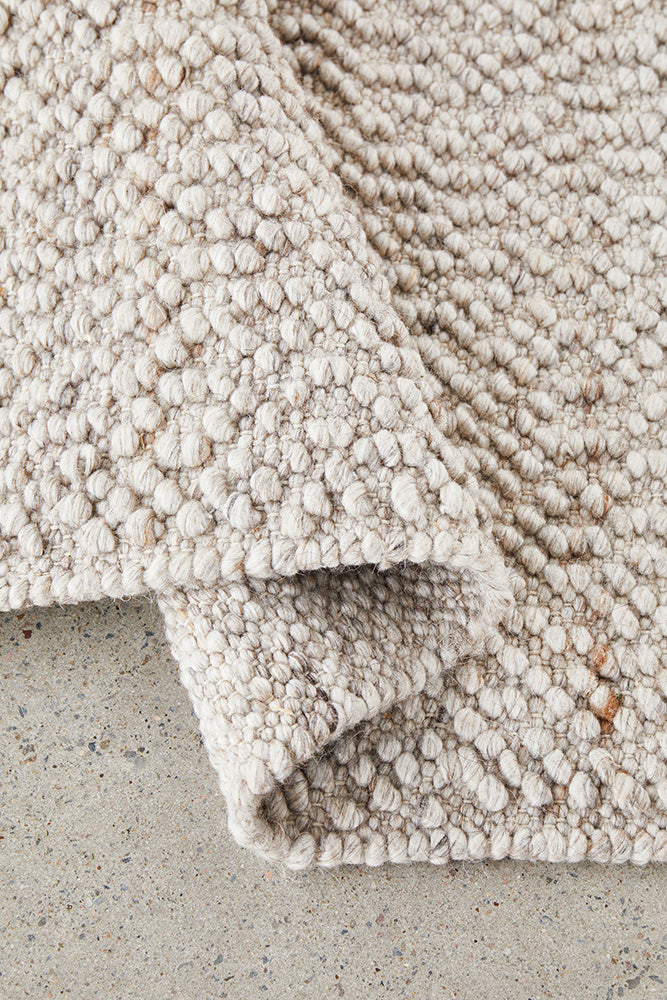 Loop Natural Wool Blend Boucle Rug