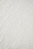 Loop White Polyester & Cotton Boucle Rug