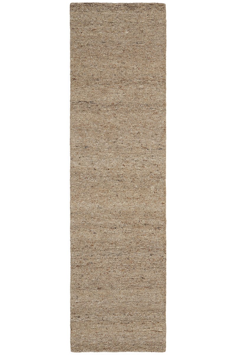 Oatmeal Pebble Textured Wool Rug