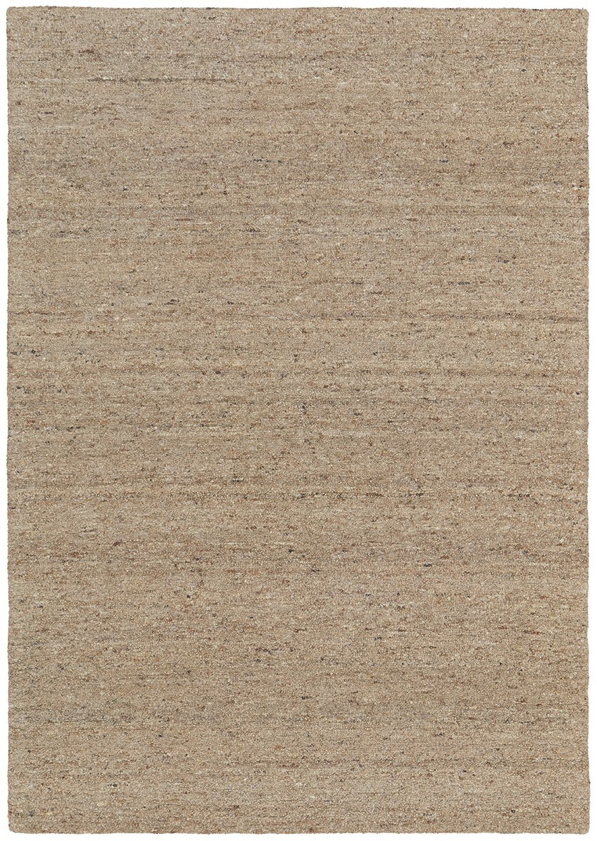 Oatmeal Pebble Textured Wool Rug
