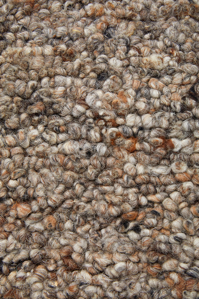 Driftwood Greige Pebble Textured Wool Rug