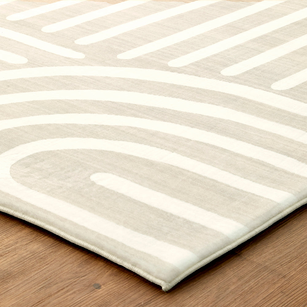 Natural Beige Arch Memory Foam Rug