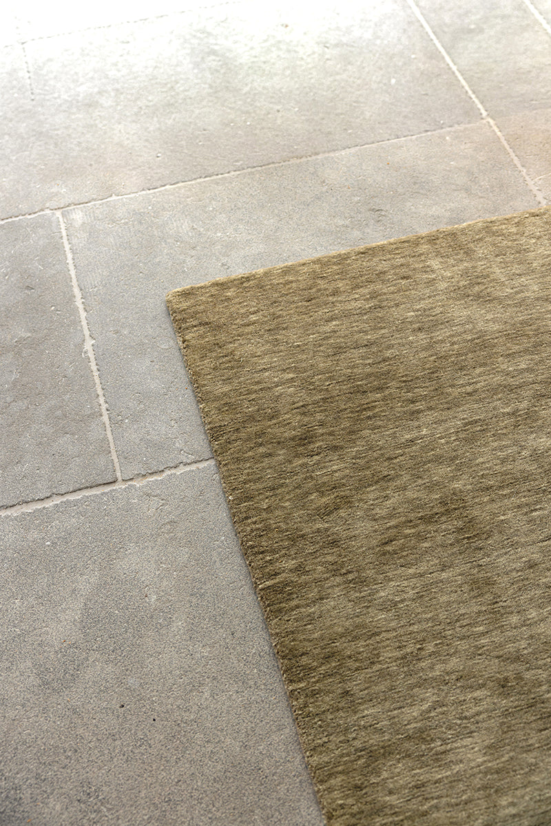 Darren Palmer Olive Green Wool Rug