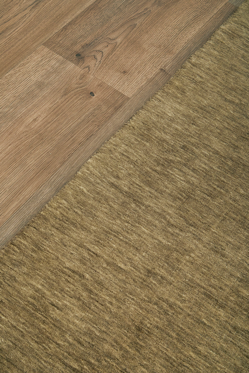 Darren Palmer Olive Green Wool Rug