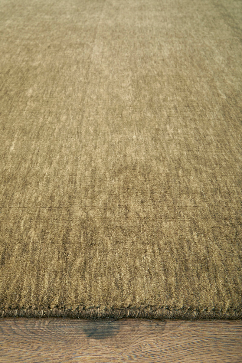 Darren Palmer Olive Green Wool Rug
