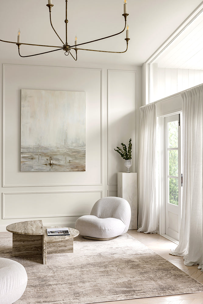 Panache Stone Fringed Rug