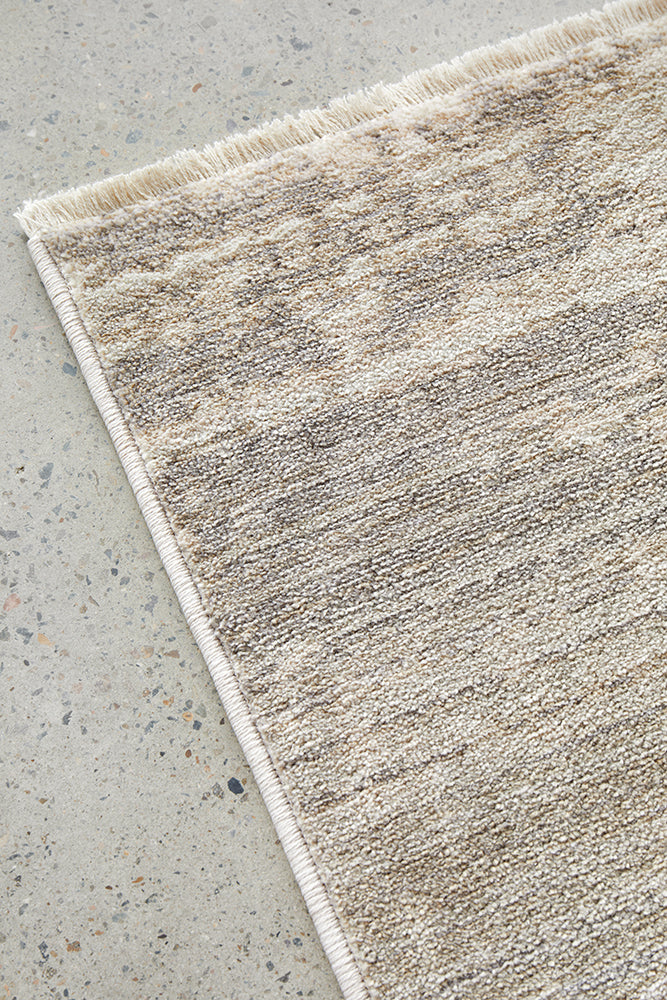 Panache Stone Fringed Rug