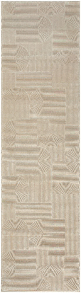 Art Deco Raking Linen Rug