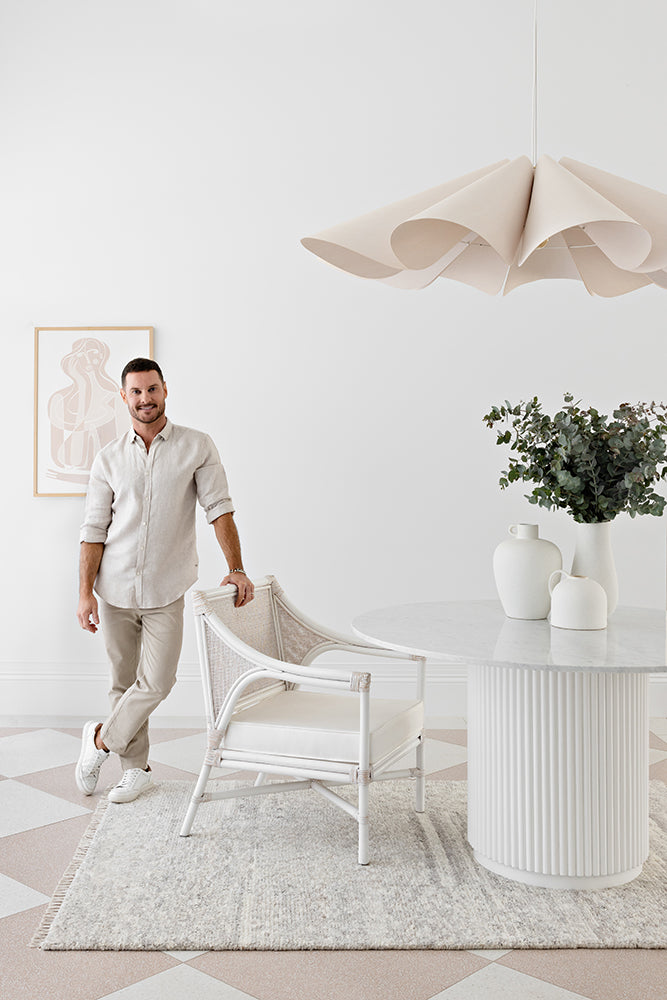 Terra Silver Wool Fringe Rug