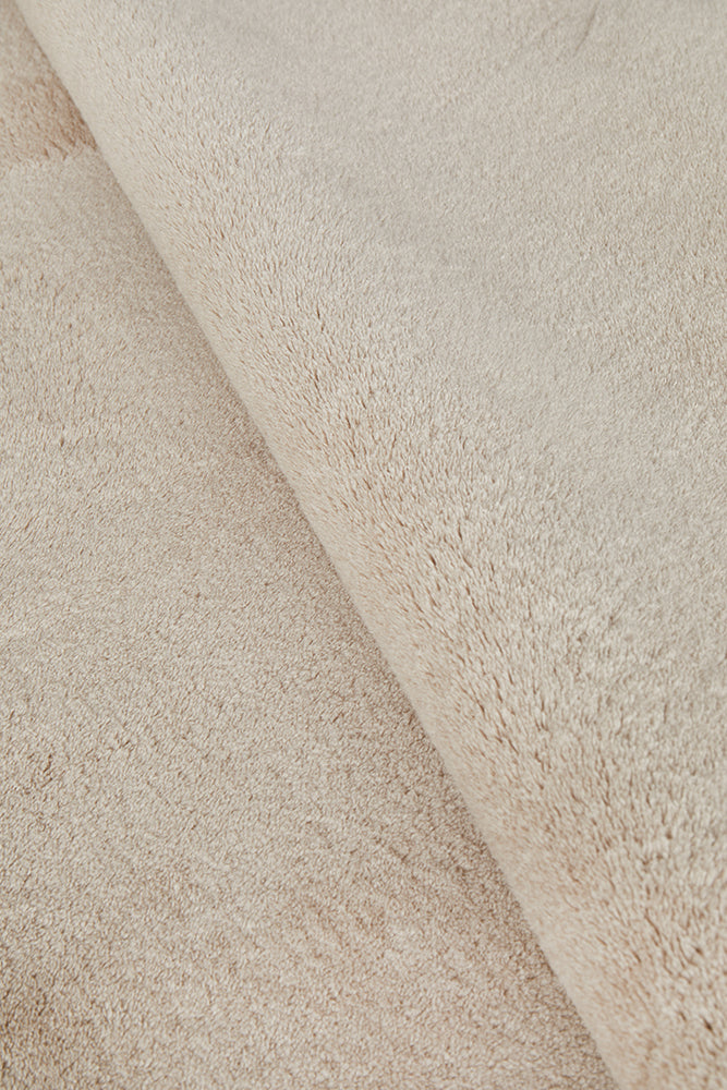 Waveform Beige Washable Rug
