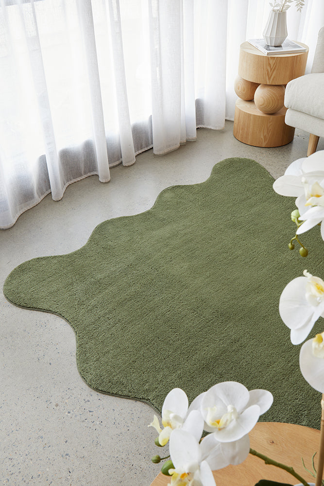 Waveform Forest Washable Rug