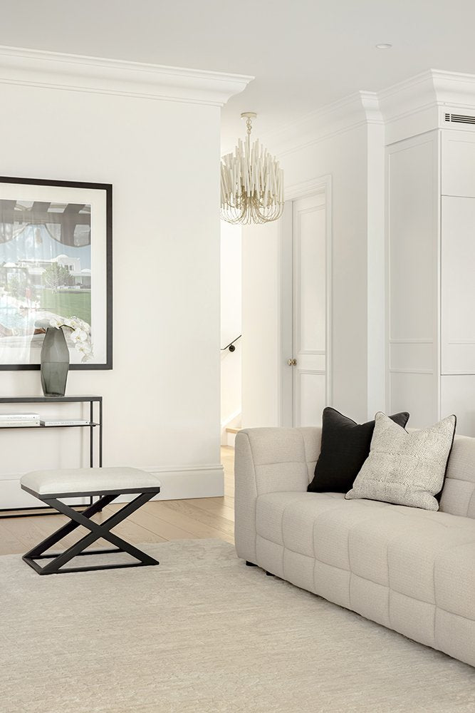 Emma Blomfield Rogue Linen Textured Rug – Neutral Beige