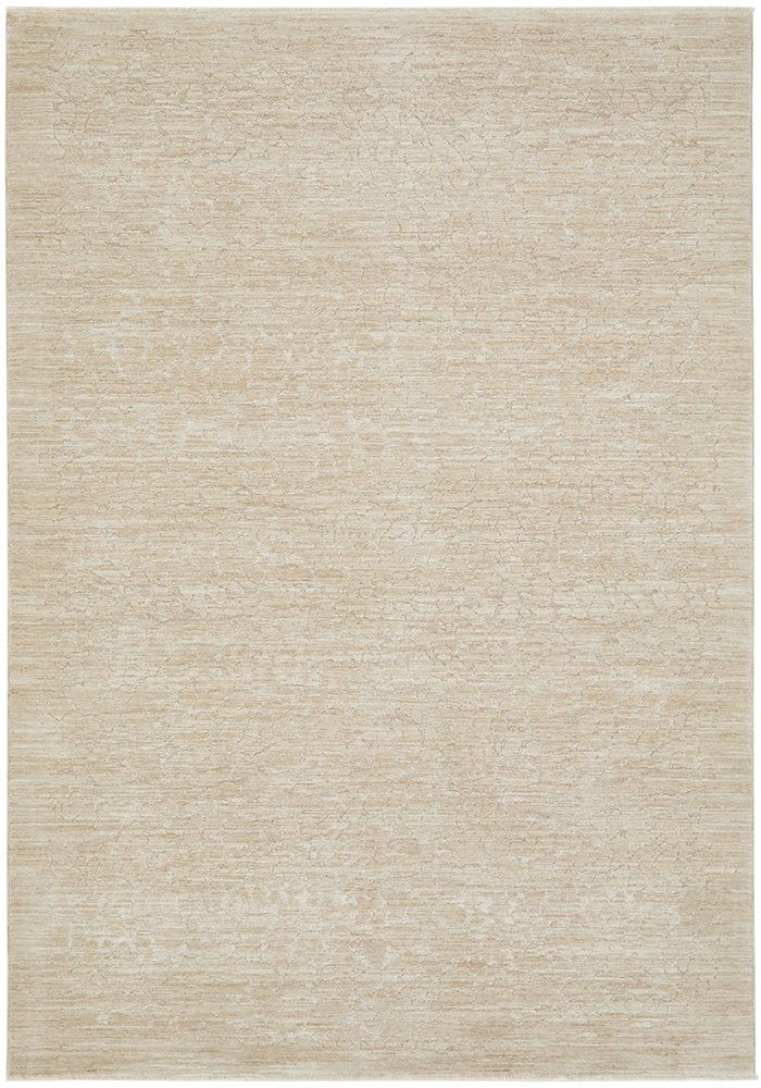 Emma Blomfield Rogue Linen Textured Rug – Neutral Beige
