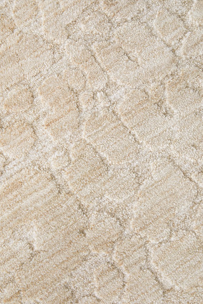 Emma Blomfield Rogue Linen Textured Rug – Neutral Beige
