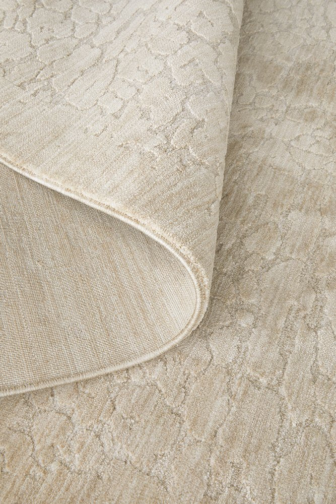 Emma Blomfield Rogue Linen Textured Rug – Neutral Beige