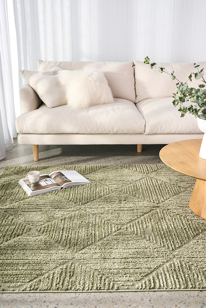 Astrid Serene Green Texture Rug