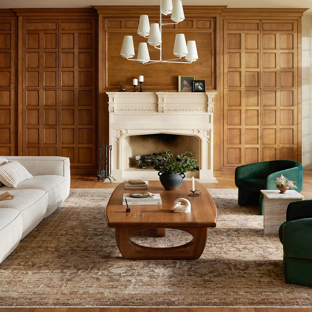 Rustic Bark Vintage Look Rug