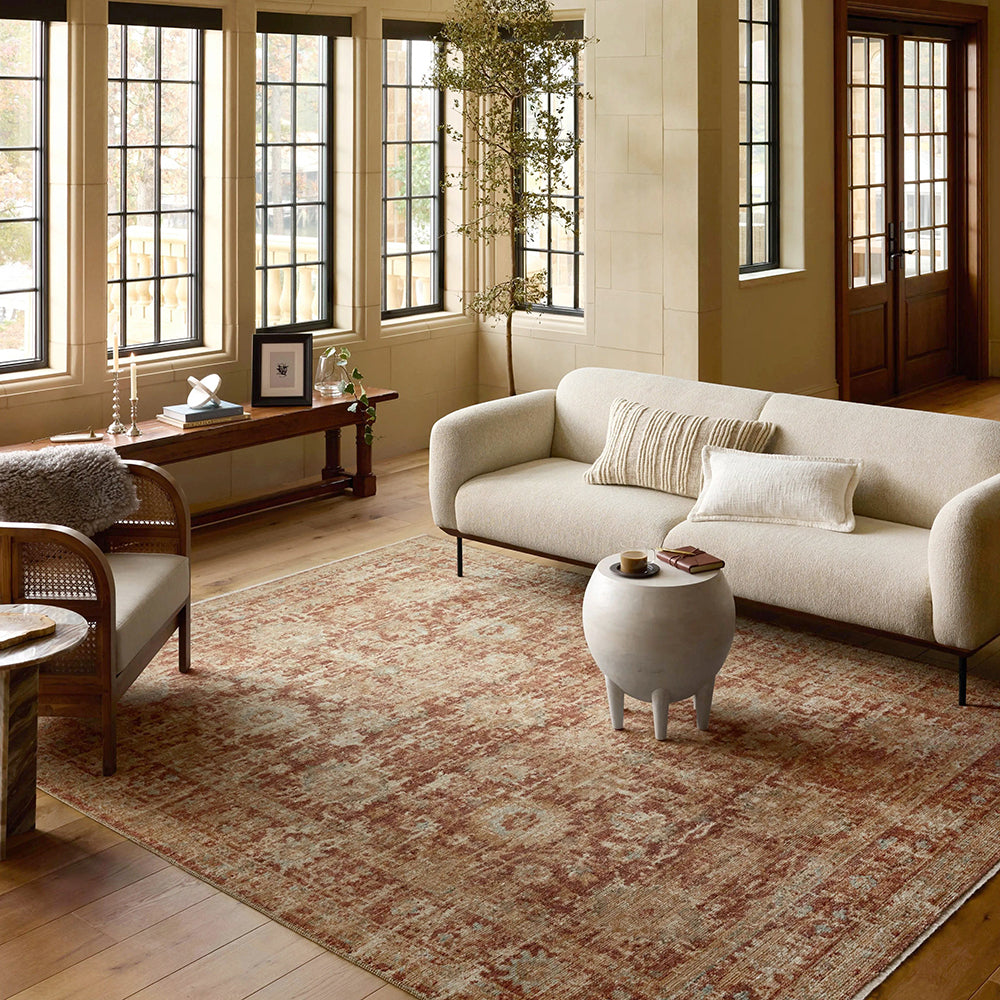 Antique Inspired Terracotta Rug