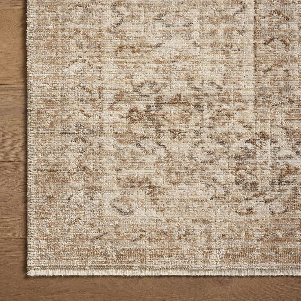 Ivory Navajo Vintage Look Very Thin Rug