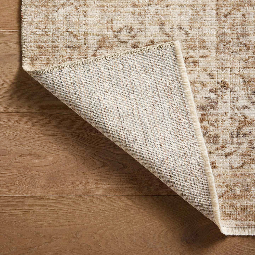 Ivory Navajo Vintage Look Very Thin Rug