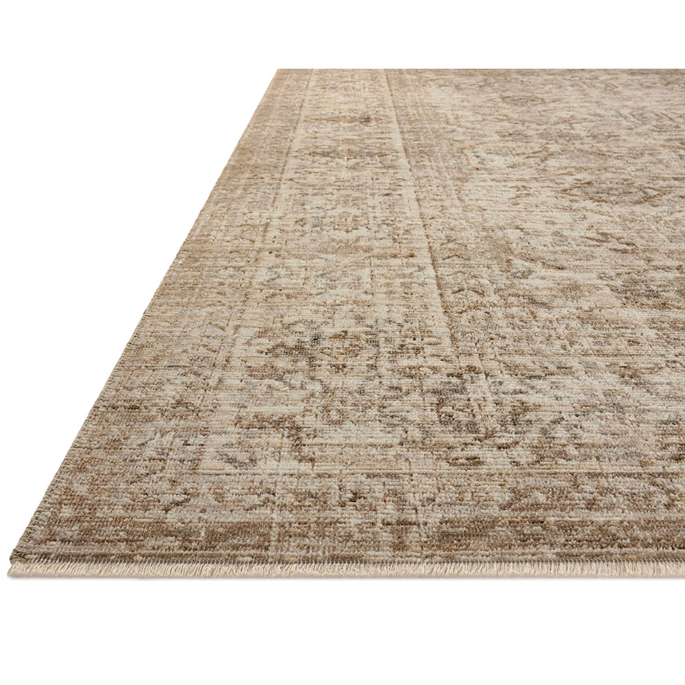 Ivory Navajo Vintage Look Very Thin Rug