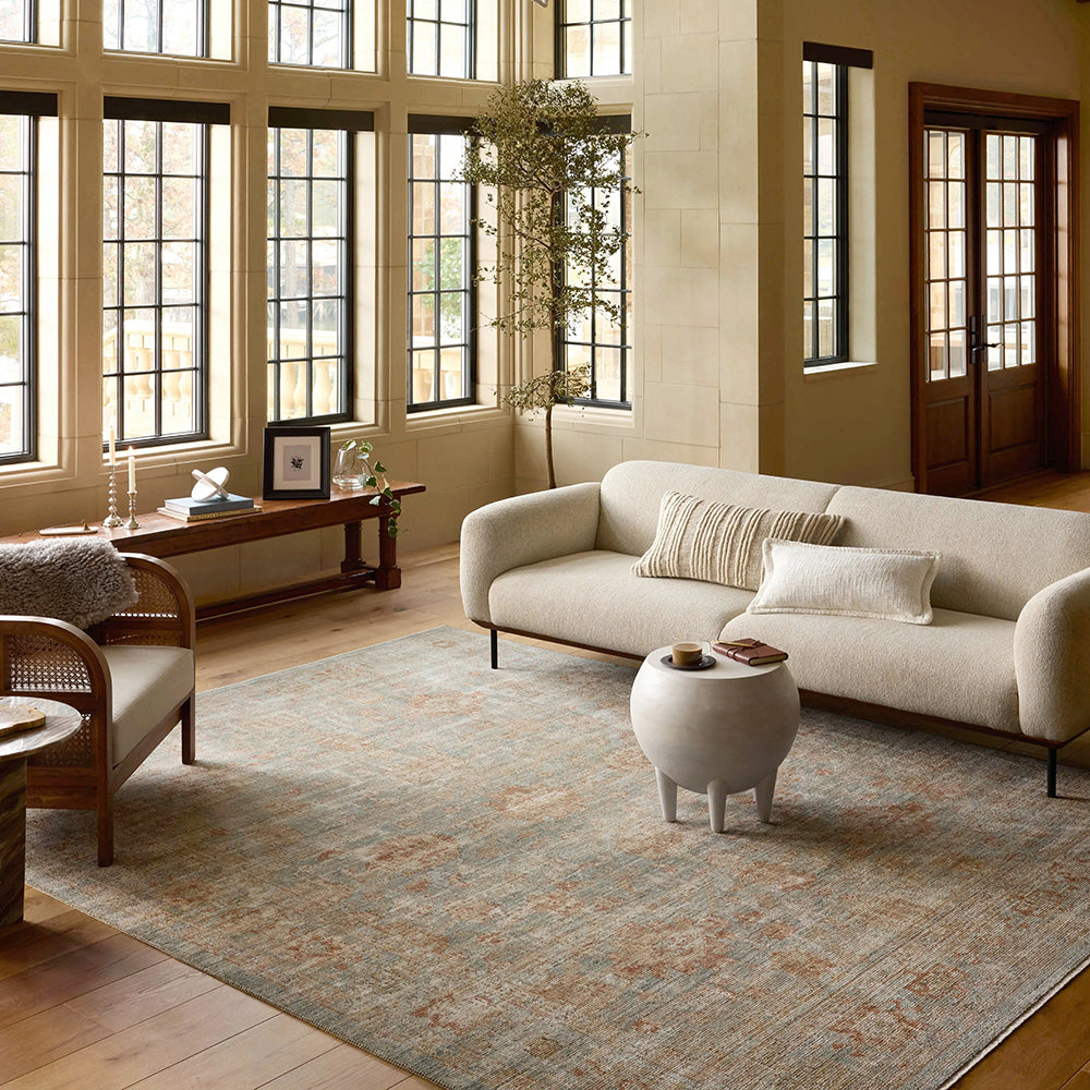 Aqua Persian Inspired Rug