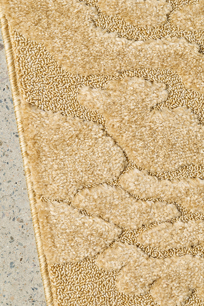 Camel Textured Glam Rug