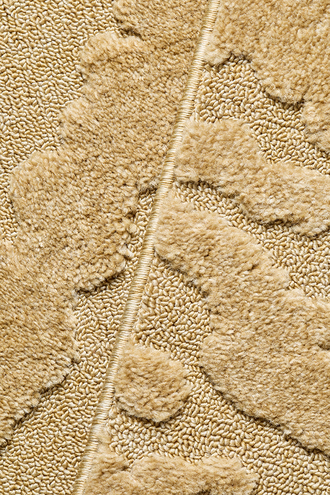 Camel Textured Glam Rug