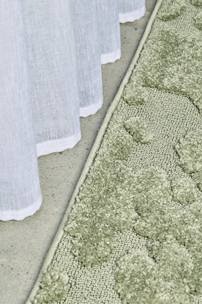 Sage Textured Glam Rug