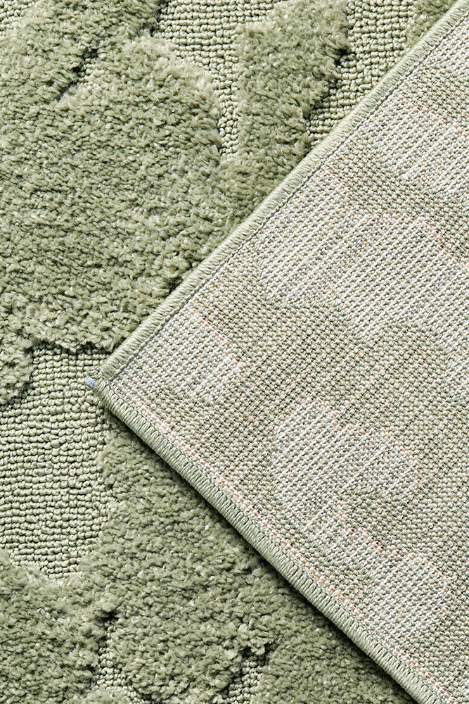 Sage Textured Glam Rug