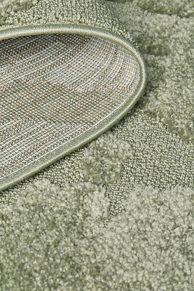 Sage Textured Glam Rug