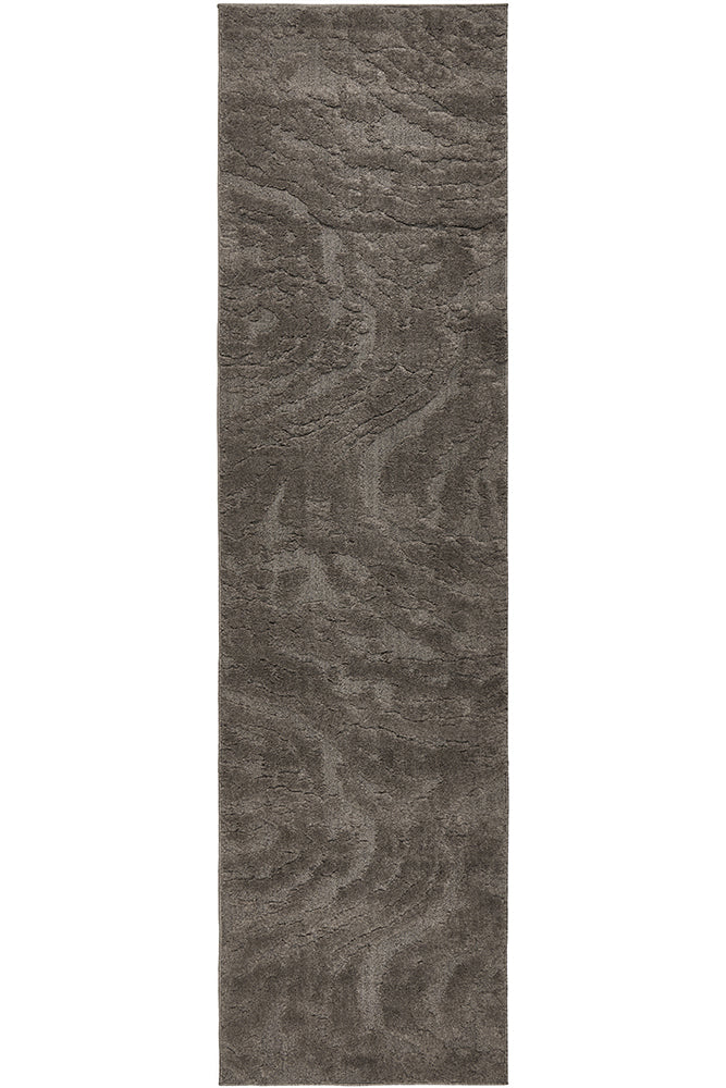 Mocha Textured Glam Rug