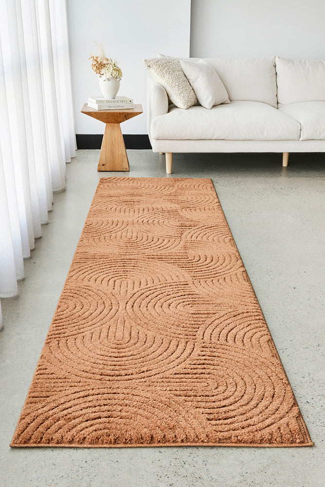 Rust Arched Glam Rug
